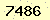 請輸入此驗證碼 : 7486