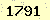 請輸入此驗證碼 : 1791