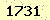 請輸入此驗證碼 : 1731