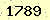 請輸入此驗證碼 : 1789