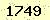 請輸入此驗證碼 : 1749