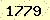 請輸入此驗證碼 : 1779