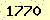 請輸入此驗證碼 : 1770
