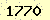 請輸入此驗證碼 : 1770
