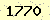 請輸入此驗證碼 : 1770