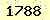 請輸入此驗證碼 : 1788