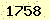 請輸入此驗證碼 : 1758