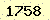 請輸入此驗證碼 : 1758