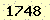 請輸入此驗證碼 : 1748
