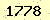 請輸入此驗證碼 : 1778