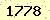 請輸入此驗證碼 : 1778