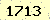 請輸入此驗證碼 : 1713