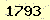 請輸入此驗證碼 : 1793