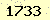 請輸入此驗證碼 : 1733
