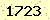 請輸入此驗證碼 : 1723