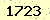請輸入此驗證碼 : 1723
