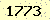 請輸入此驗證碼 : 1773