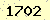 請輸入此驗證碼 : 1702