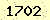 請輸入此驗證碼 : 1702