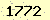 請輸入此驗證碼 : 1772