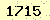 請輸入此驗證碼 : 1715