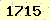 請輸入此驗證碼 : 1715