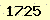 請輸入此驗證碼 : 1725