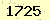 請輸入此驗證碼 : 1725