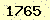 請輸入此驗證碼 : 1765