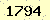 請輸入此驗證碼 : 1794