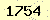 請輸入此驗證碼 : 1754
