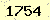 請輸入此驗證碼 : 1754