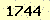 請輸入此驗證碼 : 1744
