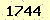 請輸入此驗證碼 : 1744