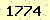 請輸入此驗證碼 : 1774