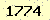 請輸入此驗證碼 : 1774