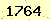 請輸入此驗證碼 : 1764