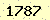 請輸入此驗證碼 : 1787