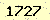 請輸入此驗證碼 : 1727