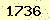 請輸入此驗證碼 : 1736
