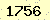 請輸入此驗證碼 : 1756