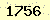 請輸入此驗證碼 : 1756