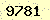 請輸入此驗證碼 : 9781