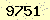 請輸入此驗證碼 : 9751