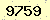 請輸入此驗證碼 : 9759