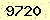 請輸入此驗證碼 : 9720