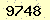 請輸入此驗證碼 : 9748