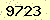 請輸入此驗證碼 : 9723