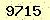 請輸入此驗證碼 : 9715