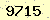 請輸入此驗證碼 : 9715